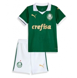 Strój piłkarski Palmeiras Koszulka Podstawowej dziecięce 2024-25 Krótki Rękaw (+ Krótkie spodenki)