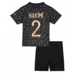 Strój piłkarski Paris Saint-Germain Achraf Hakimi #2 Koszulka Trzeciej dziecięce 2023-24 Krótki Rękaw (+ Krótkie spodenki)