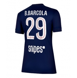 Strój piłkarski Paris Saint-Germain Bradley Barcola #29 Koszulka Podstawowej damskie 2025-26 Krótki Rękaw