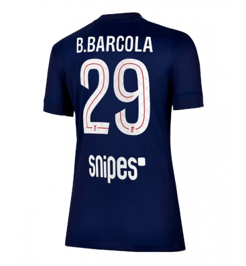Strój piłkarski Paris Saint-Germain Bradley Barcola #29 Koszulka Podstawowej damskie 2025-26 Krótki Rękaw Strój piłkarski Paris Saint-Germain Bradley Barcola #29 Koszulka Podstawowej damskie 2025-26 Krótki Rękaw
