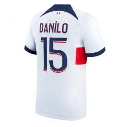Strój piłkarski Paris Saint-Germain Danilo Pereira #15 Koszulka Wyjazdowej 2023-24 Krótki Rękaw