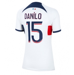 Strój piłkarski Paris Saint-Germain Danilo Pereira #15 Koszulka Wyjazdowej damskie 2023-24 Krótki Rękaw