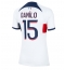Strój piłkarski Paris Saint-Germain Danilo Pereira #15 Koszulka Wyjazdowej damskie 2023-24 Krótki Rękaw