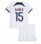 Strój piłkarski Paris Saint-Germain Danilo Pereira #15 Koszulka Wyjazdowej dziecięce 2023-24 Krótki Rękaw (+ Krótkie spodenki)