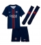Strój piłkarski Paris Saint-Germain Desire Doue #14 Koszulka Podstawowej dziecięce 2025-26 Krótki Rękaw (+ Krótkie spodenki)