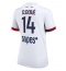 Strój piłkarski Paris Saint-Germain Desire Doue #14 Koszulka Wyjazdowej damskie 2025-26 Krótki Rękaw