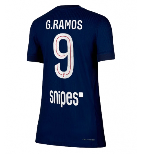 Strój piłkarski Paris Saint-Germain Goncalo Ramos #9 Koszulka Podstawowej damskie 2025-26 Krótki Rękaw Strój piłkarski Paris Saint-Germain Goncalo Ramos #9 Koszulka Podstawowej damskie 2025-26 Krótki Rękaw