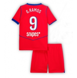 Strój piłkarski Paris Saint-Germain Goncalo Ramos #9 Koszulka Trzeciej dziecięce 2025-26 Krótki Rękaw (+ Krótkie spodenki)
