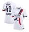 Strój piłkarski Paris Saint-Germain Ibrahim Mbaye #49 Koszulka Wyjazdowej damskie 2025-26 Krótki Rękaw