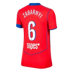 Strój piłkarski Paris Saint-Germain Illia Zabarnyi #6 Koszulka Trzeciej damskie 2025-26 Krótki Rękaw