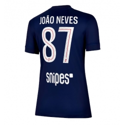 Strój piłkarski Paris Saint-Germain Joao Neves #87 Koszulka Podstawowej damskie 2025-26 Krótki Rękaw