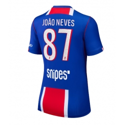 Strój piłkarski Paris Saint-Germain Joao Neves #87 Koszulka Podstawowej damskie 2026-27 Krótki Rękaw
