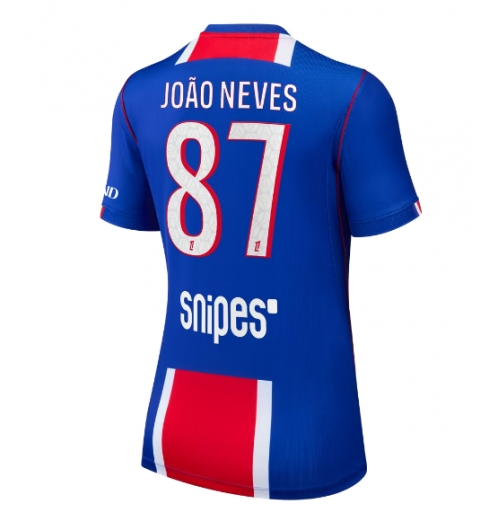 Strój piłkarski Paris Saint-Germain Joao Neves #87 Koszulka Podstawowej damskie 2026-27 Krótki Rękaw Strój piłkarski Paris Saint-Germain Joao Neves #87 Koszulka Podstawowej damskie 2026-27 Krótki Rękaw