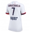 Strój piłkarski Paris Saint-Germain Khvicha Kvaratskhelia #7 Koszulka Wyjazdowej damskie 2025-26 Krótki Rękaw