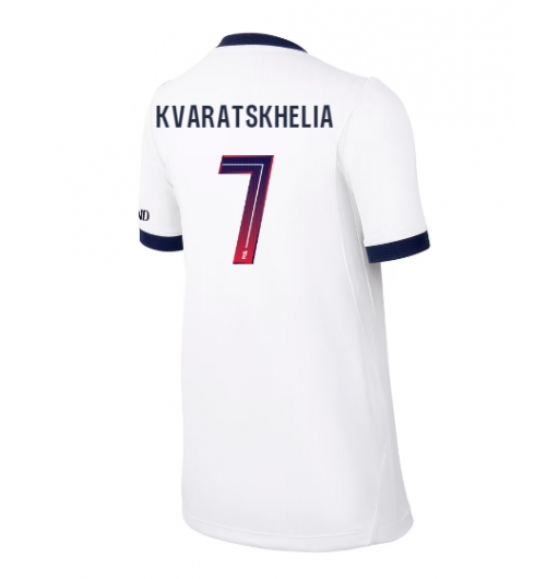 Strój piłkarski Paris Saint-Germain Khvicha Kvaratskhelia #7 Koszulka Wyjazdowej damskie 2026-27 Krótki Rękaw Strój piłkarski Paris Saint-Germain Khvicha Kvaratskhelia #7 Koszulka Wyjazdowej damskie 2026-27 Krótki Rękaw