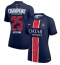 Strój piłkarski Paris Saint-Germain Koszulka Podstawowej damskie 2024-25 UCL Champions Krótki Rękaw