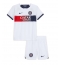 Strój piłkarski Paris Saint-Germain Koszulka Wyjazdowej dziecięce 2023-24 Krótki Rękaw (+ Krótkie spodenki)