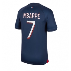 Strój piłkarski Paris Saint-Germain Kylian Mbappe #7 Koszulka Podstawowej 2023-24 Krótki Rękaw