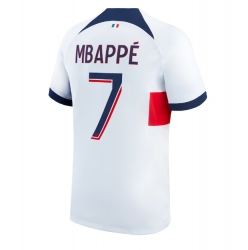 Strój piłkarski Paris Saint-Germain Kylian Mbappe #7 Koszulka Wyjazdowej 2023-24 Krótki Rękaw