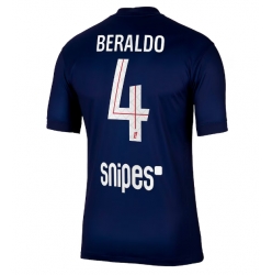 Strój piłkarski Paris Saint-Germain Lucas Beraldo #4 Koszulka Podstawowej 2025-26 Krótki Rękaw