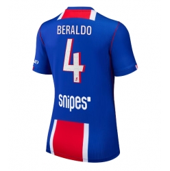 Strój piłkarski Paris Saint-Germain Lucas Beraldo #4 Koszulka Podstawowej damskie 2026-27 Krótki Rękaw