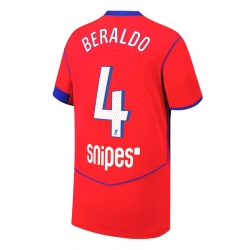 Strój piłkarski Paris Saint-Germain Lucas Beraldo #4 Koszulka Trzeciej 2025-26 Krótki Rękaw