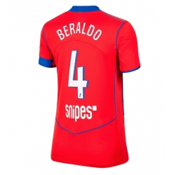 Strój piłkarski Paris Saint-Germain Lucas Beraldo #4 Koszulka Trzeciej damskie 2025-26 Krótki Rękaw