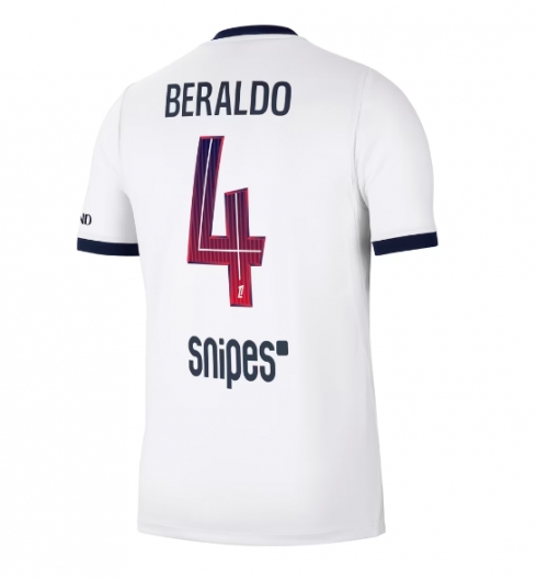 Strój piłkarski Paris Saint-Germain Lucas Beraldo #4 Koszulka Wyjazdowej 2026-27 Krótki Rękaw Strój piłkarski Paris Saint-Germain Lucas Beraldo #4 Koszulka Wyjazdowej 2026-27 Krótki Rękaw