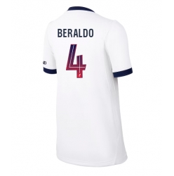 Strój piłkarski Paris Saint-Germain Lucas Beraldo #4 Koszulka Wyjazdowej damskie 2026-27 Krótki Rękaw