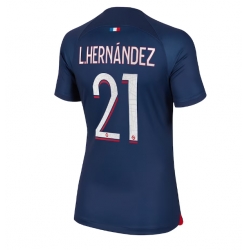 Strój piłkarski Paris Saint-Germain Lucas Hernandez #21 Koszulka Podstawowej damskie 2023-24 Krótki Rękaw