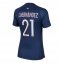 Strój piłkarski Paris Saint-Germain Lucas Hernandez #21 Koszulka Podstawowej damskie 2023-24 Krótki Rękaw