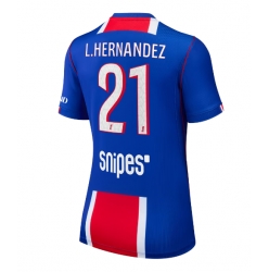 Strój piłkarski Paris Saint-Germain Lucas Hernandez #21 Koszulka Podstawowej damskie 2026-27 Krótki Rękaw