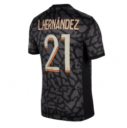 Strój piłkarski Paris Saint-Germain Lucas Hernandez #21 Koszulka Trzeciej 2023-24 Krótki Rękaw