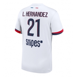 Strój piłkarski Paris Saint-Germain Lucas Hernandez #21 Koszulka Wyjazdowej 2025-26 Krótki Rękaw