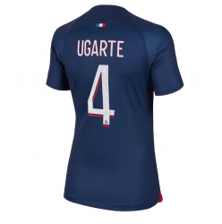 Strój piłkarski Paris Saint-Germain Manuel Ugarte #4 Koszulka Podstawowej damskie 2023-24 Krótki Rękaw