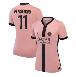 Strój piłkarski Paris Saint-Germain Marco Asensio #11 Koszulka Trzeciej damskie 2024-25 Krótki Rękaw