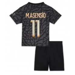 Strój piłkarski Paris Saint-Germain Marco Asensio #11 Koszulka Trzeciej dziecięce 2023-24 Krótki Rękaw (+ Krótkie spodenki)