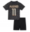 Strój piłkarski Paris Saint-Germain Marco Asensio #11 Koszulka Trzeciej dziecięce 2023-24 Krótki Rękaw (+ Krótkie spodenki)