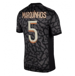 Strój piłkarski Paris Saint-Germain Marquinhos #5 Koszulka Trzeciej 2023-24 Krótki Rękaw