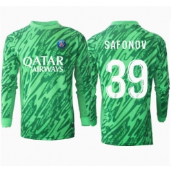 Strój piłkarski Paris Saint-Germain Matvei Safonov #39 Bramkarskie Koszulka Podstawowej 2024-25 Długi Rękaw