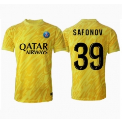 Strój piłkarski Paris Saint-Germain Matvei Safonov #39 Bramkarskie Koszulka Trzeciej 2024-25 Krótki Rękaw