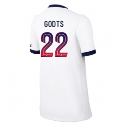 Strój piłkarski Paris Saint-Germain Mika Godts #22 Koszulka Wyjazdowej damskie 2026-27 Krótki Rękaw