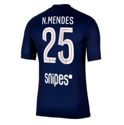 Strój piłkarski Paris Saint-Germain Nuno Mendes #25 Koszulka Podstawowej 2025-26 Krótki Rękaw