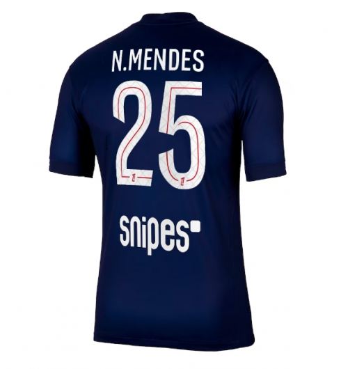 Strój piłkarski Paris Saint-Germain Nuno Mendes #25 Koszulka Podstawowej 2025-26 Krótki Rękaw Strój piłkarski Paris Saint-Germain Nuno Mendes #25 Koszulka Podstawowej 2025-26 Krótki Rękaw