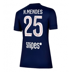 Strój piłkarski Paris Saint-Germain Nuno Mendes #25 Koszulka Podstawowej damskie 2025-26 Krótki Rękaw
