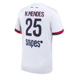 Strój piłkarski Paris Saint-Germain Nuno Mendes #25 Koszulka Wyjazdowej 2025-26 Krótki Rękaw