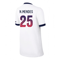 Strój piłkarski Paris Saint-Germain Nuno Mendes #25 Koszulka Wyjazdowej damskie 2026-27 Krótki Rękaw