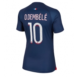 Strój piłkarski Paris Saint-Germain Ousmane Dembele #10 Koszulka Podstawowej damskie 2023-24 Krótki Rękaw