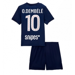 Strój piłkarski Paris Saint-Germain Ousmane Dembele #10 Koszulka Podstawowej dziecięce 2025-26 Krótki Rękaw (+ Krótkie spodenki)