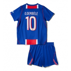 Strój piłkarski Paris Saint-Germain Ousmane Dembele #10 Koszulka Podstawowej dziecięce 2026-27 Krótki Rękaw (+ Krótkie spodenki)